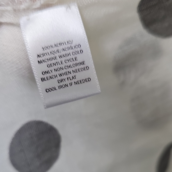 Loft NWT Feminine Whimsical Polka Dot Scarf With Fringe Hem 29 X 85 - Picture 7 of 8